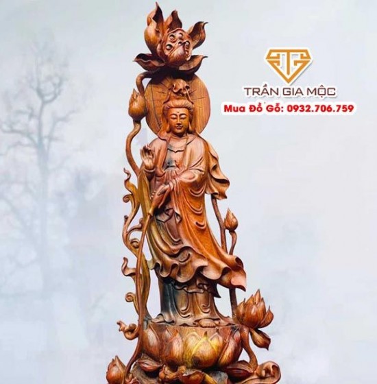 Phong Thủy Tượng Gỗ Phật Bà Quan Âm: “Bảo Vật” Mang Bình An Và May Mắn Đến Gia Đình