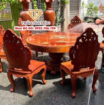 Thu Mua Bàn Ghế Gỗ Nguyên Tấm Căm Xe, Gõ Đỏ, Cẩm Lai Giá Cao