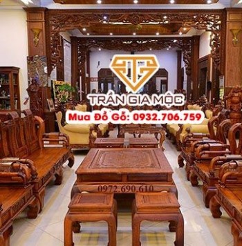 Trần Gia Mộc Thu Mua Bộ Bàn Ghế Gỗ Cũ Phòng Khách Giá Cao HCM