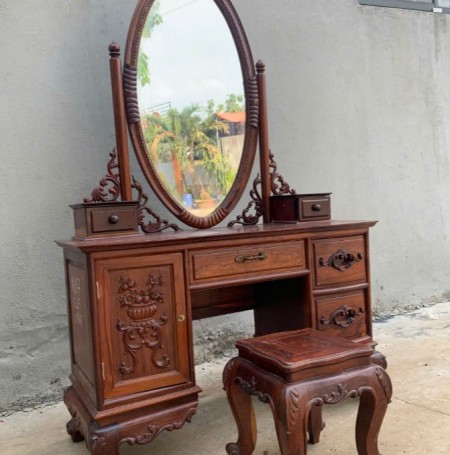 Bàn Trang Điểm Louis Gỗ Cẩm lai Cũ Thanh Lý 
