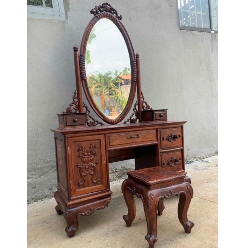 Bàn Trang Điểm Louis Gỗ Cẩm lai Cũ Thanh Lý 