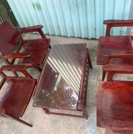Bộ Bàn Ghế Salon Cóc Gỗ Đỏ Xưa Hàng Decor Giá rẻ 