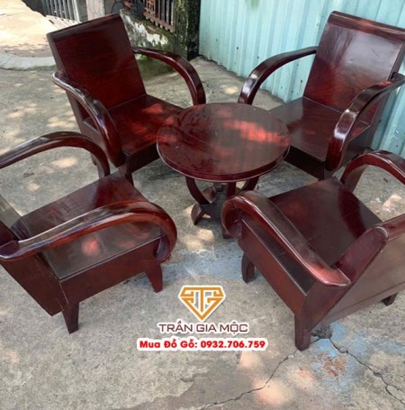 THU MUA BỘ BÀN GHẾ SALON THÙNG GỖ ĐỎ CŨ XƯA GIÁ CAO