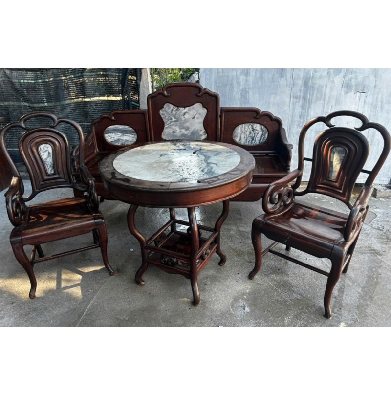 Bộ Bàn Ghế Tàu Xưa Gỗ Cẩm Lai Thanh Lý 