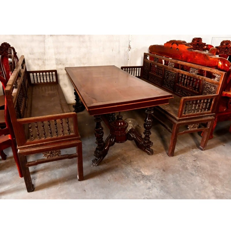 Bộ Bàn Ghế Trường Kỷ Cổ Xưa Thanh Lý – Giá Tốt, Đẳng Cấp Vượt Thời Gian