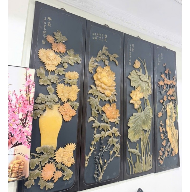 Tranh Tứ Quý Tàu Giá Rẻ – Vẻ Đẹp Cổ Điển, Phong Thủy Mắn May