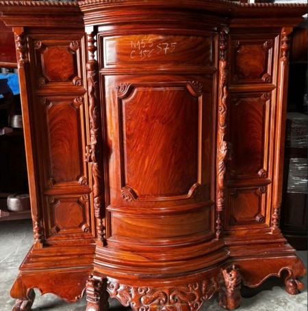 TỦ THỜ GỖ ĐỎ BỤNG PHỆ THANH LÝ - THU MUA TỦ THỜ GỖ CŨ TẠI QUẬN 6